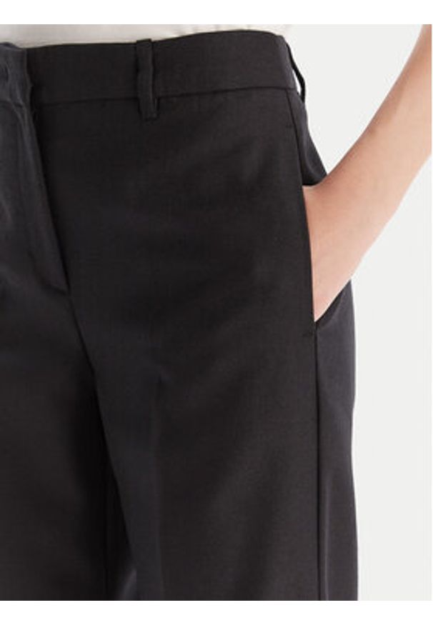 Marella Spodnie palazzo Renoir 2523136082 Czarny Wide Leg. Kolor: czarny. Materiał: wełna