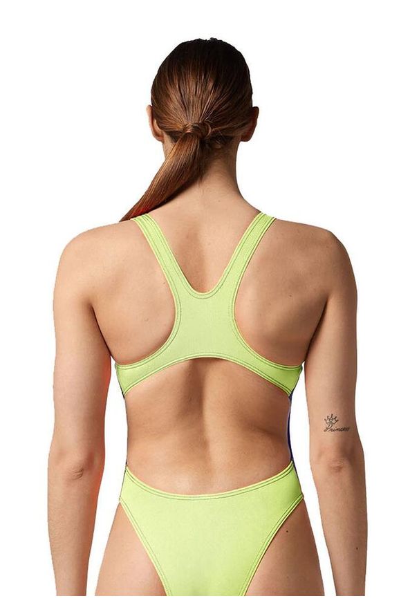 AKRON - Strój Kąpielowy Akron Babbitt Evo – Fioletowy / Zielony – Rozmiar 38. Kolor: fioletowy