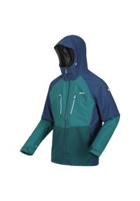 Regatta - Sacramento VIII LED męska trekkingowa kurtka 3 w 1 membrana. Kolor: zielony, niebieski, wielokolorowy, turkusowy. Sport: turystyka piesza #1
