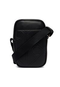 Calvin Klein Saszetka Emblem Aop Emboss Slim Reporter LV04D3371G Czarny. Kolor: czarny. Materiał: skóra #2