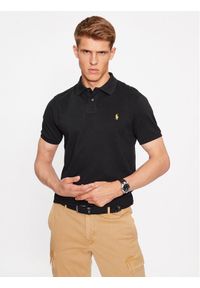 Polo Ralph Lauren Polo 710880327001 Czarny Custom Fit. Typ kołnierza: polo. Kolor: czarny. Materiał: bawełna