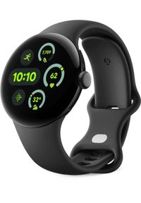 GOOGLE - Pixel Watch 3 (45mm), Active Band, Obsidian, Large, WW