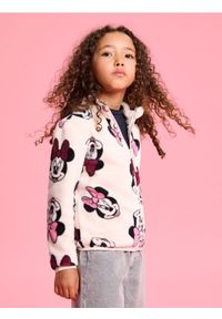 Sinsay - Bluza polarowa ze stójką Minnie Mouse - różowy. Typ kołnierza: kołnierzyk stójkowy. Kolor: różowy. Materiał: polar. Wzór: motyw z bajki #1