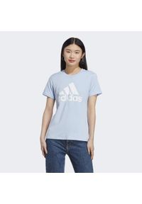 Adidas - LOUNGEWEAR Essentials Logo Tee. Kolor: wielokolorowy, biały, niebieski