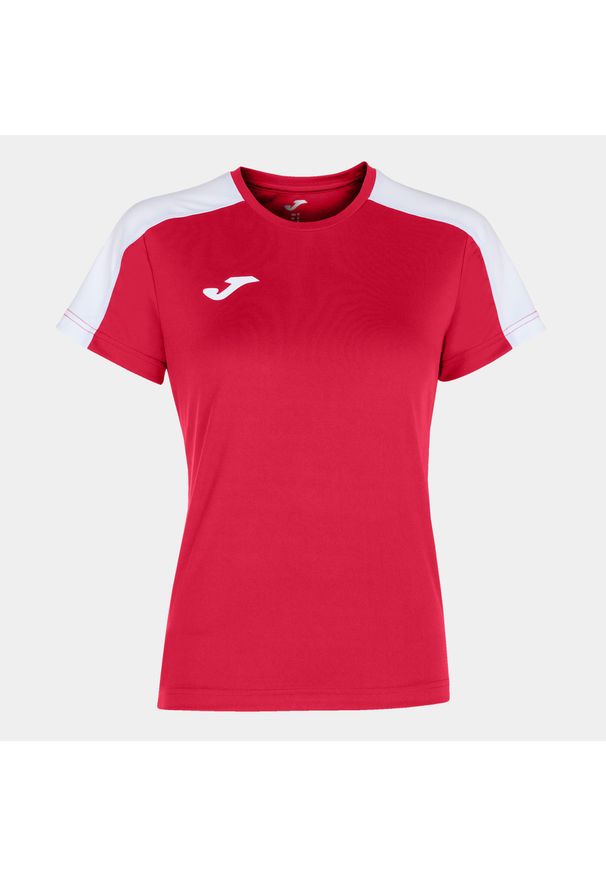 Koszulka do piłki nożnej damska Joma Academy III z krótkim rękawem. Kolor: czerwony, biały, wielokolorowy. Długość rękawa: krótki rękaw. Długość: krótkie. Sport: piłka nożna
