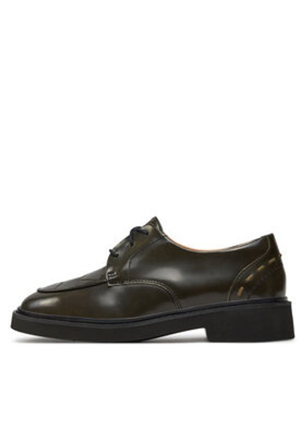 Clarks Oxfordy Splend Weave 26176808 Czarny. Kolor: czarny. Materiał: skóra