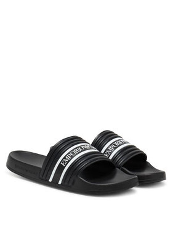 Emporio Armani Klapki XVPS14 XR277 U532 Czarny. Kolor: czarny. Materiał: syntetyk