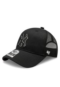 47 Brand Czapka z daszkiem Mlb New York Yankees Branson BRANS17CTP Czarny. Kolor: czarny. Materiał: bawełna
