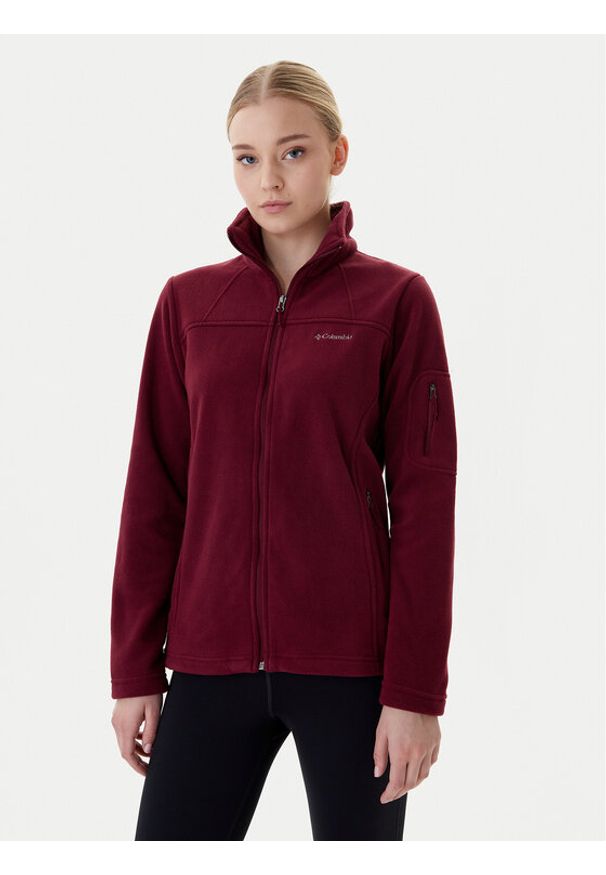 columbia - Columbia Polar Fast Trek™ II 1465351 Bordowy Regular Fit. Kolor: czerwony. Materiał: syntetyk