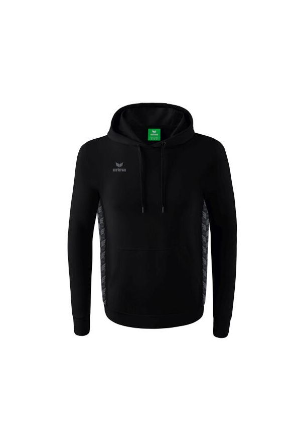 ERIMA - Bluza dziecięca z kapturem Erima Essential Team. Typ kołnierza: kaptur. Kolor: czarny