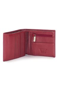 Wittchen - Damski portfel skórzany z fakturą średni. Kolor: czerwony. Materiał: skóra #3