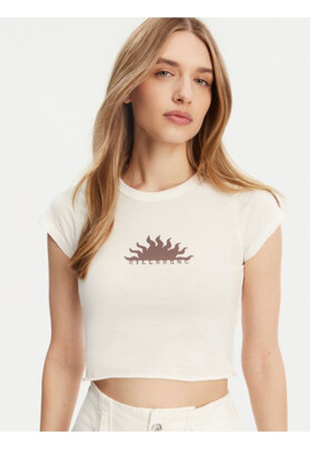 Billabong Top EBJZT00436 Biały Regular Fit. Kolor: biały. Materiał: bawełna
