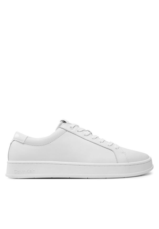 Calvin Klein Sneakersy Low Top Lace Up HM0HM01546 Biały. Kolor: biały. Materiał: skóra