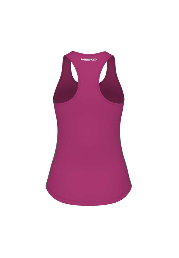 Head - Koszulka bez rękawów damska SPIRIT Tank Top. Kolor: różowy, biały. Długość rękawa: bez rękawów