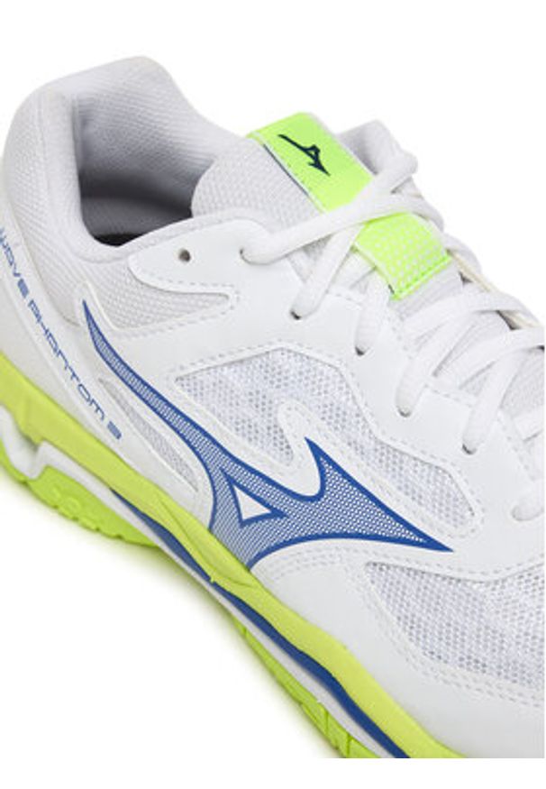 Mizuno Buty halowe Wave Phantom 3 X1GA2260 39 Biały. Kolor: biały. Materiał: skóra. Model: Mizuno Wave