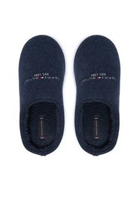 TOMMY HILFIGER - Tommy Hilfiger Kapcie Felt House FM0FM05614 Granatowy. Kolor: niebieski. Materiał: materiał #3