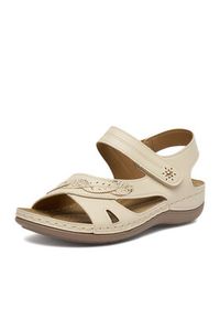 Go Soft Sandały CEO-W80085 Beżowy. Kolor: beżowy. Materiał: skóra #8
