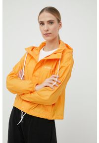 columbia - Columbia kurtka outdoorowa Flash Challenger kolor pomarańczowy. Kolor: pomarańczowy. Materiał: włókno, materiał. Wzór: ze splotem