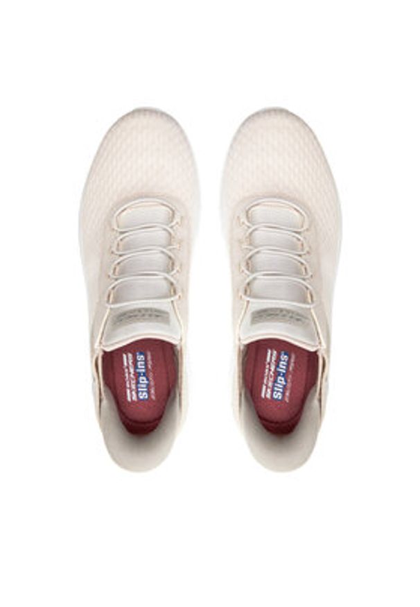 skechers - Skechers Sneakersy Bobs Squad Chaos-In Color 117504/OFWT Biały. Kolor: biały. Materiał: mesh, materiał