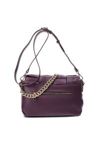 Fioletowa Torebka Damska Stylowa Listonoszka Pepe Moll. Kolor: fioletowy. Materiał: skórzane. Styl: elegancki. Rodzaj torebki: na ramię #3