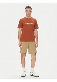 Jack & Jones - Jack&Jones T-Shirt Canggu 12281809 Czerwony Regular Fit. Kolor: czerwony. Materiał: bawełna #4