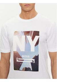 BOSS - Boss T-Shirt Tiburt 511 50512110 Biały Regular Fit. Kolor: biały. Materiał: bawełna #4