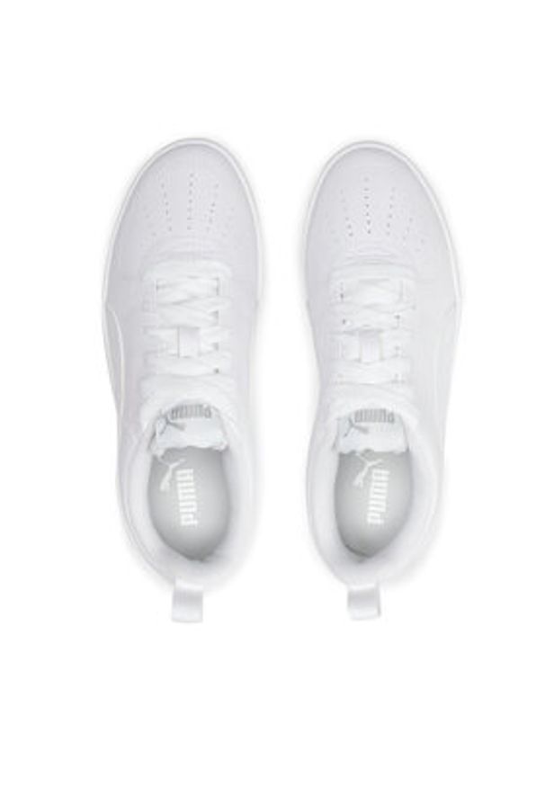 Puma Sneakersy Rickie Jr 384311 01 Biały. Kolor: biały. Materiał: skóra