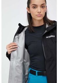 adidas TERREX kurtka przeciwdeszczowa Xperior GTX Paclite damska kolor czarny gore-tex. Kolor: czarny. Materiał: tkanina, tworzywo sztuczne, materiał. Technologia: Gore-Tex. Wzór: ze splotem #6