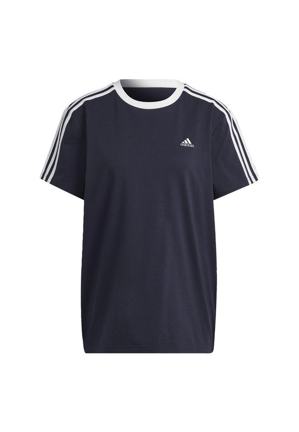 Koszulka fitness damska Adidas Essentials 3-Stripes Tee. Kolor: zielony, biały, brązowy, wielokolorowy. Sport: fitness