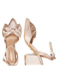 DeeZee Czółenka HTA917-2 Beżowy. Kolor: beżowy. Materiał: materiał #4