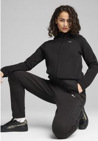 Puma - Damska rozpinana bluza z kapturem EVOSTRIPE PUMA Black. Typ kołnierza: kaptur. Kolor: czarny