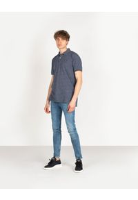 Pepe Jeans Koszulka Polo "Barry" | PM541666 | Barry | Mężczyzna | Granatowy. Typ kołnierza: polo. Kolor: niebieski. Materiał: bawełna, poliester. Wzór: aplikacja