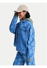 Roxy Kurtka jeansowa Salty Horizon ERJJK03700 Niebieski Regular Fit. Kolor: niebieski. Materiał: bawełna #3