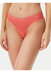 Calvin Klein Underwear Stringi LV00QD5270 Różowy. Kolor: różowy. Materiał: syntetyk