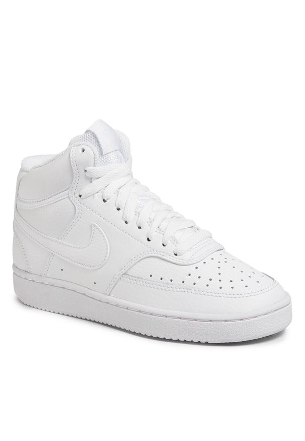 Buty Nike Court Vision Mid CD5436 100 White/White/White. Kolor: biały. Materiał: skóra. Model: Nike Court