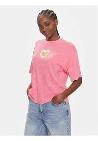 Hugo T-Shirt Dazalena 50508717 Różowy Relaxed Fit. Kolor: różowy. Materiał: bawełna