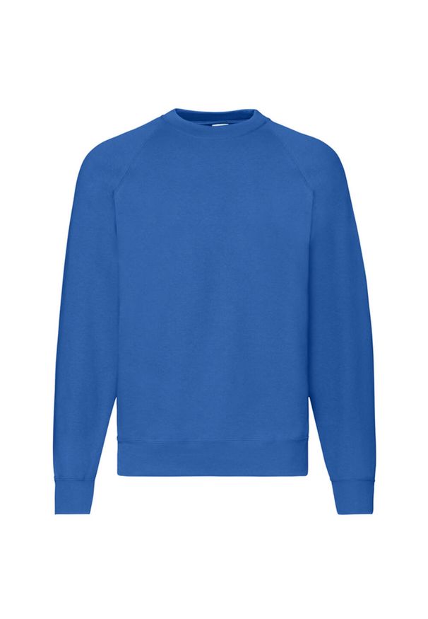 FRUIT OF THE LOOM - Klasyczna Bluza Raglanowa Unisex Dla Dorosłych. Kolor: niebieski. Długość rękawa: raglanowy rękaw