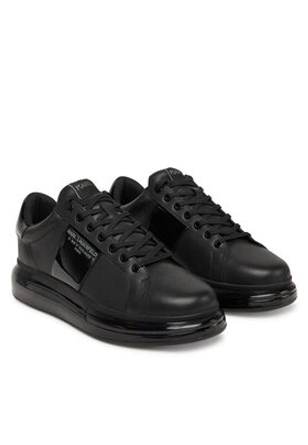Karl Lagerfeld - KARL LAGERFELD Sneakersy KL52615A Czarny. Kolor: czarny. Materiał: skóra