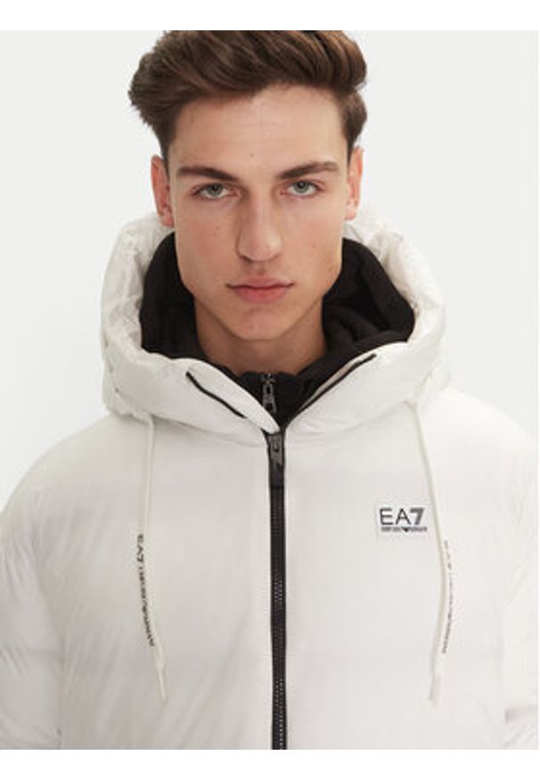 EA7 Emporio Armani Kurtka zimowa 6DPB19 PNGAZ 1100 Biały Regular Fit. Kolor: biały. Materiał: syntetyk. Sezon: zima