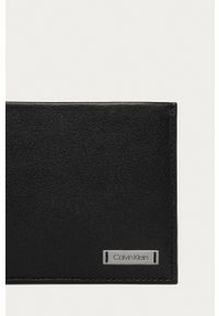 Calvin Klein Jeans - Portfel skórzany K50K504299. Kolor: czarny. Materiał: skóra. Wzór: gładki #3