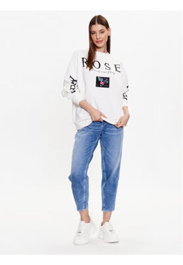 Replay Bluza W3638G.000.23358P Biały Regular Fit. Kolor: biały. Materiał: bawełna