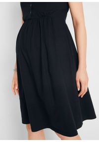 Sukienka ciążowa i do karmienia, z bawełny organicznej bonprix czarny. Kolekcja: moda ciążowa. Kolor: czarny. Materiał: bawełna #5