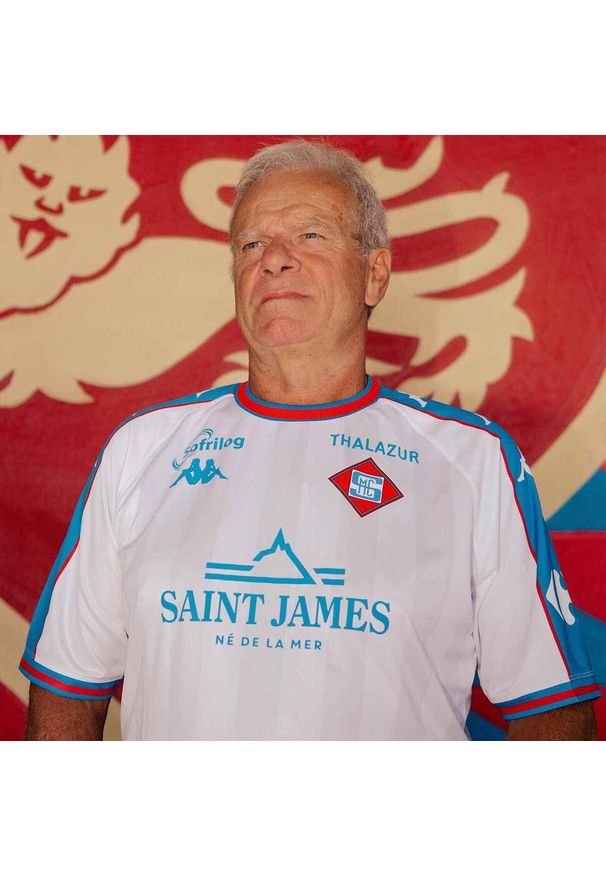 Kappa - Trzeci strój SM Caen 2024/25. Kolor: biały. Sport: piłka nożna