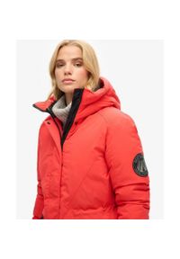 Superdry - Kurtka Parka City z ociepleniem. Kolor: czerwony. Długość rękawa: długi rękaw. Styl: elegancki #1