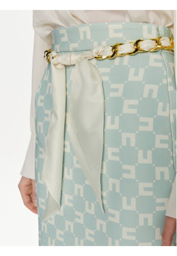 Elisabetta Franchi Spódnica ołówkowa GO-S11-41E2-V380 Niebieski Regular Fit. Kolor: niebieski. Materiał: syntetyk