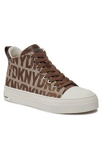 DKNY Trampki Yaser K1491518 Beżowy. Kolor: beżowy. Materiał: skóra #8