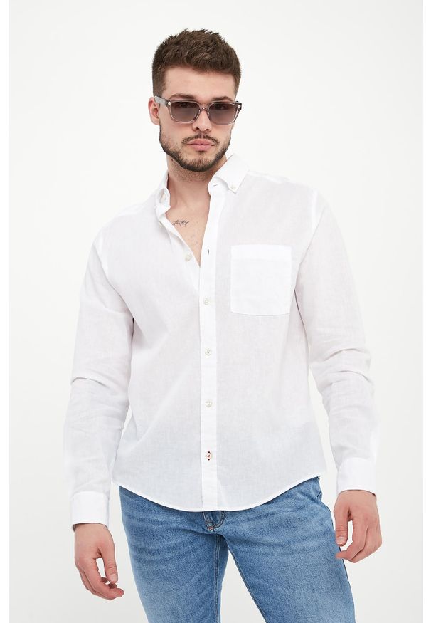 JOOP! Jeans - Koszula męska lniana Hali26-W JOOP! JEANS. Materiał: len