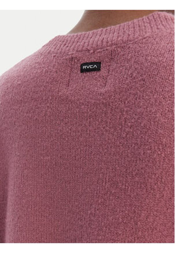RVCA Kardigan EVJSW03002 Fioletowy Relaxed Fit. Kolor: fioletowy. Materiał: syntetyk