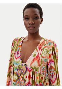 LOLA CASADEMUNT Sukienka letnia LS2516070 Kolorowy Relaxed Fit. Materiał: wiskoza. Wzór: kolorowy. Sezon: lato #5