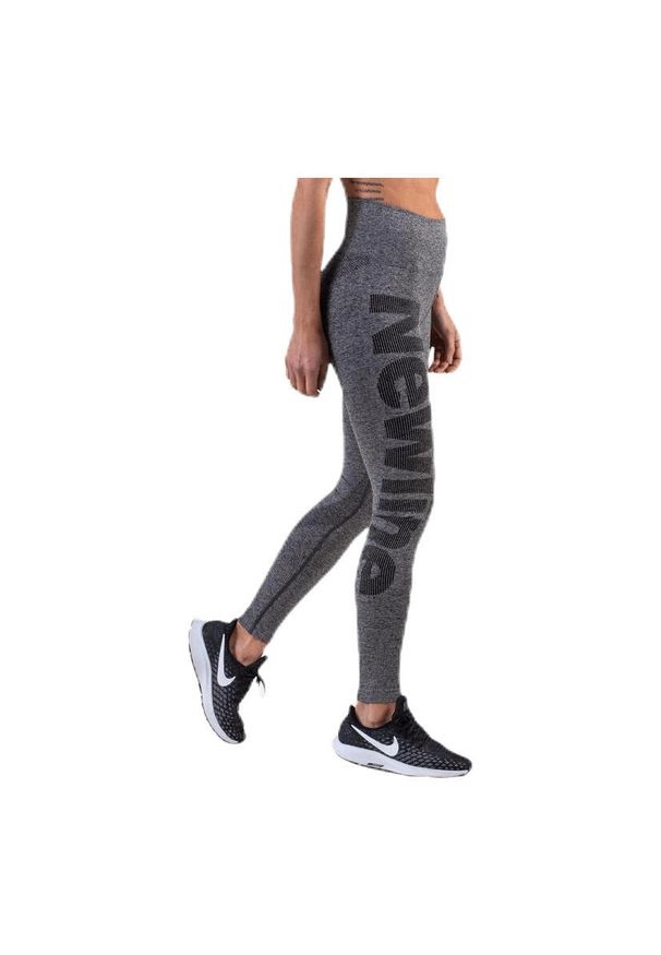 NewLine - Legginsy damskie Newline Jaquard. Kolor: szary